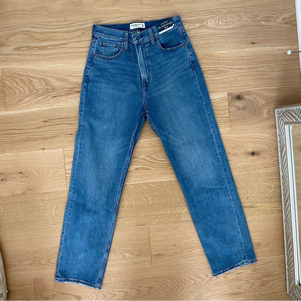 Abercrombie & Fitch Ankle Straight Ultra High Rise Jeans - Curve Love